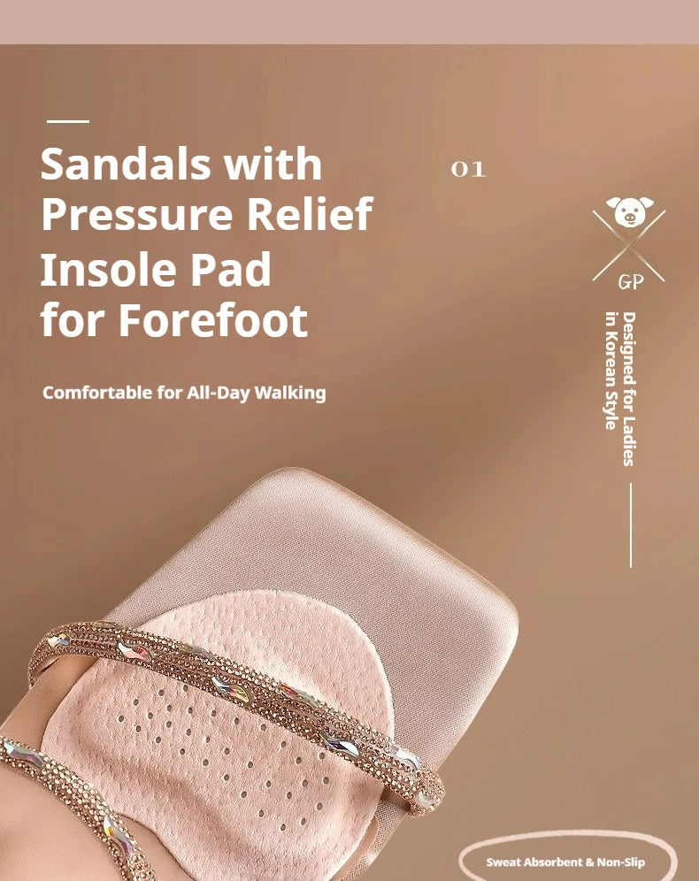 Leather Forefoot Pads for High Heels Anti-slip Stickers Summer Sandals Self-adhesive Invisible Non-slip Pad 1Pair/2Pair/3Pair