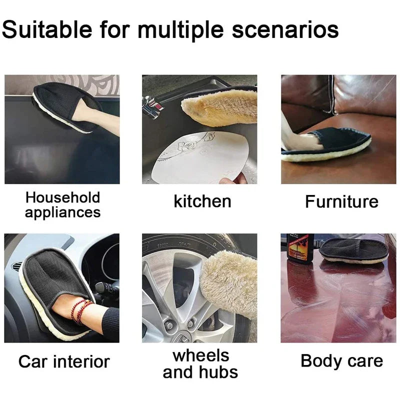 Car Styling Soft Car Wash Cleaning Glove Cleaning Brush Motorcycle Washer Care Products Automotive Cleaning Cloth Towel