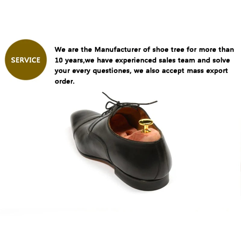 Men's and Women's Twin Tube Adjustable Red Cedar Shoe Tree Wood Shoe Tree