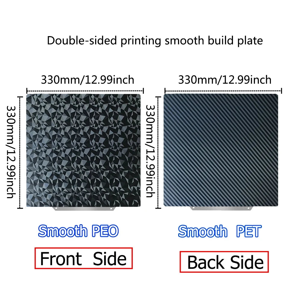 PEI Sheet PEO PET H1H PES for QIDI Plus 4, X Max 3, Q1 Pro Build Plate 330x330 310x310 250x250 Bed Accessories Silicone Socks