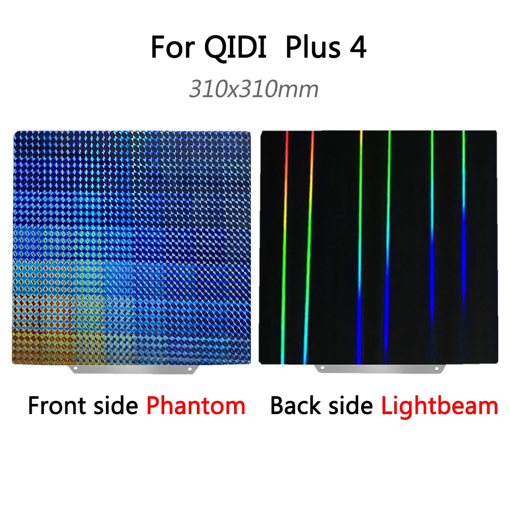 PEI Sheet PEO PET H1H PES for QIDI Plus 4, X Max 3, Q1 Pro Build Plate 330x330 310x310 250x250 Bed Accessories Silicone Socks