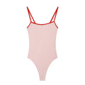 2026 Summer New Women's Sensational Clothing Spicy Girl Style Round Neck Contrasting Color Edge Bottom Strap Jumpsuit