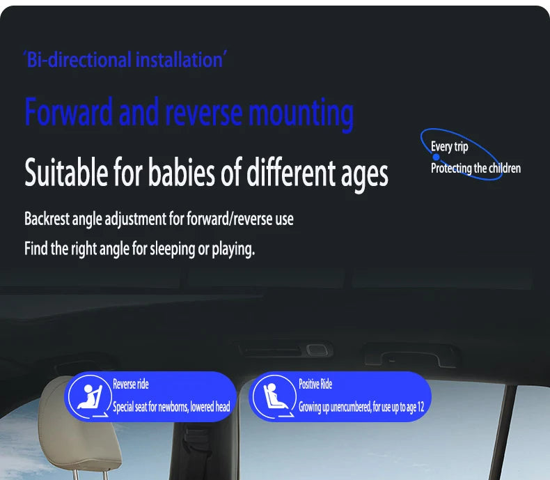360 Swivel Toddler Car Seat with Retractable Support Anti-Tip Leg, ISOFIX Mount Safety System, Dual SIP Side Impact Module, Integrated Skeleton Shell, Forward and Rearward Facing Multi-Age Child Seat