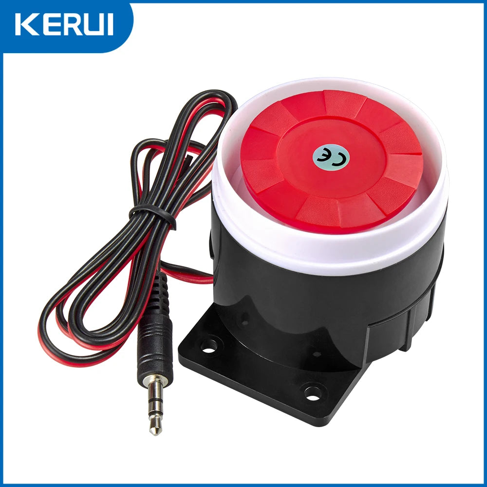 KERUI Mini Wired Siren Horn For Wireless Home Alarm Security System 120 dB Loud Siren