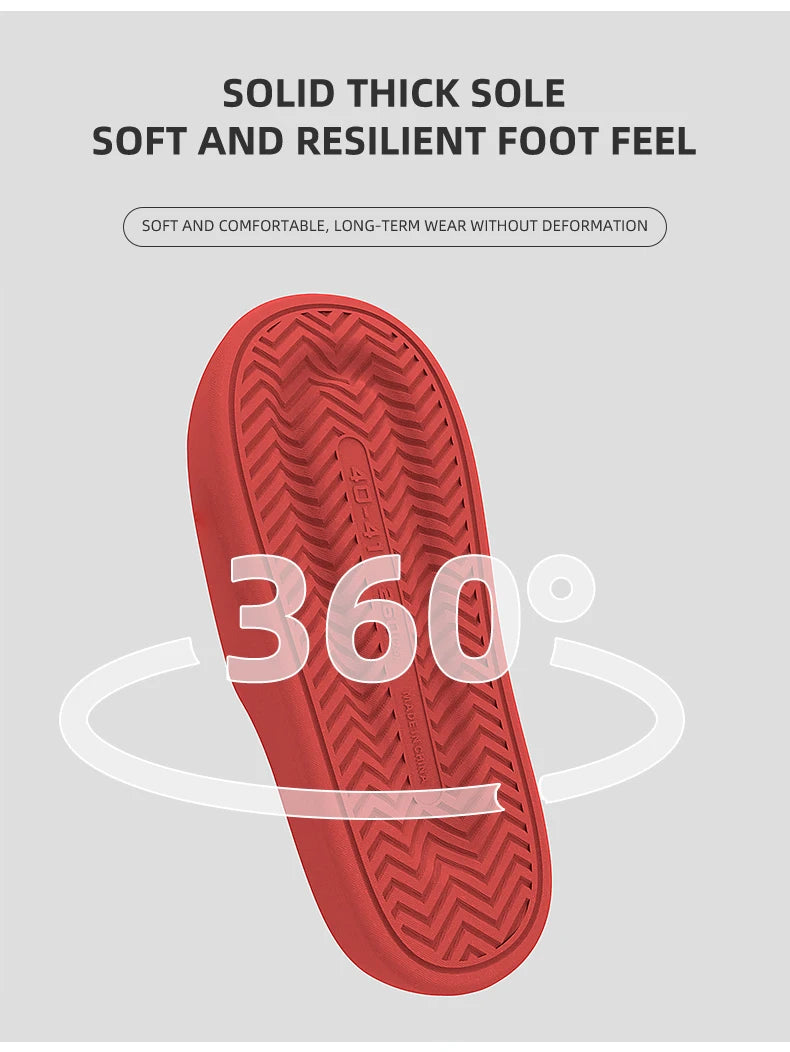 Men's Slippers for Summer Outdoor Wear, Indoor Thick-Soled Bathroom Shower, Anti Slip and Cool Slippers for Men