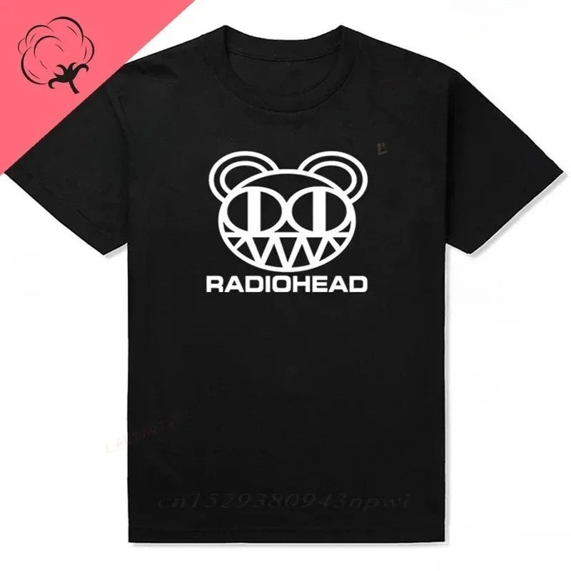 Radiohead T Shirt Men Vintage Classic Tees North America Tour Rock Boy women's t-shirt Camisetas Hombre Hip Hop Street casual Top