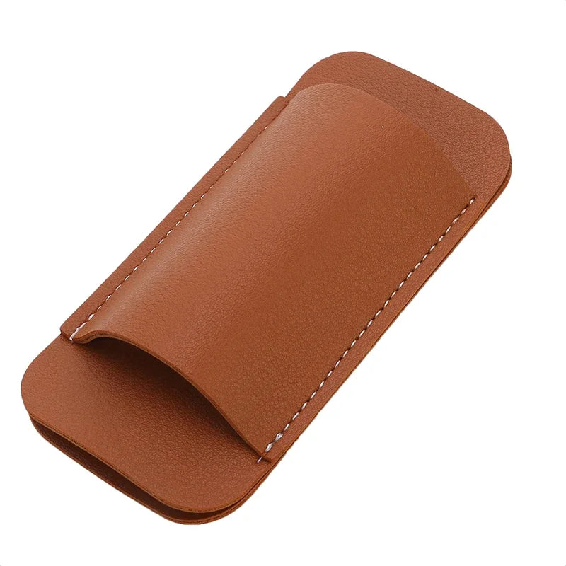 Leather Knives Sheaths EDC Leather Sheath For Folding Knives Carrier Mini Knives Flashlight Leather Holster