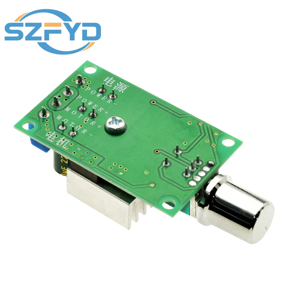 12V/24V 10A DC Motor Speed Controller – PWM Regulator with Current Control for Robotics, Electric Vehicles & Automation