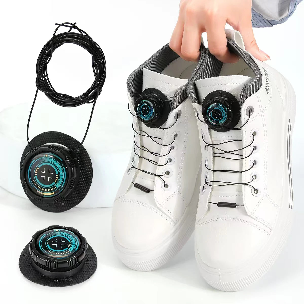 New model rotating shoe buckles, sports shoe accessories, lazy shoelaces without tying buckles, Men's and women's casual no LACES