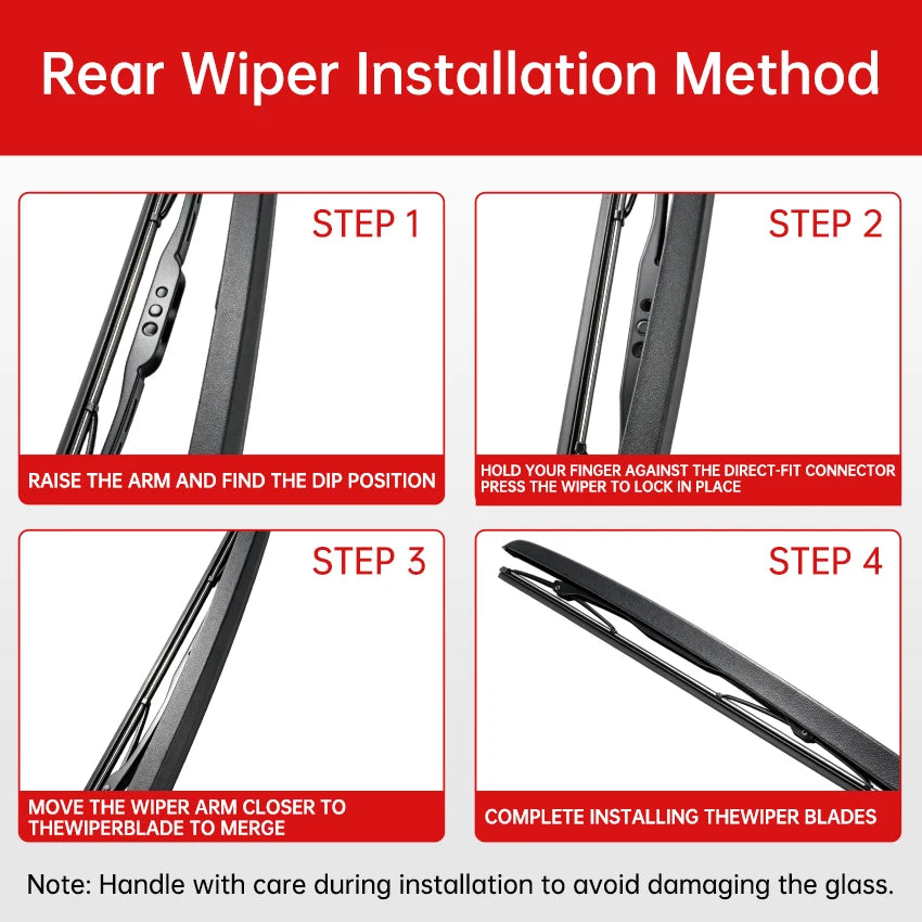 Car Rear Wiper Blades Back Window Wipers Arm For AUDI Q7 Hatchback (2006-2015) Auto Windscreen Blade Accessories