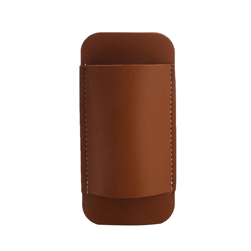 Leather Knives Sheaths EDC Leather Sheath For Folding Knives Carrier Mini Knives Flashlight Leather Holster