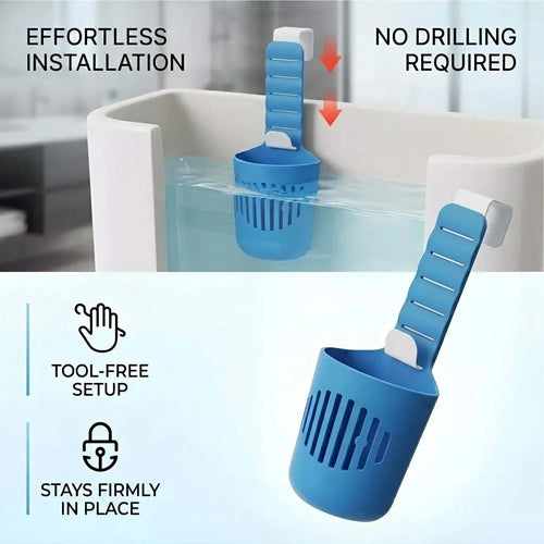 1/2PCS Silicone Toilet Tank Tablet Holder Versatile Toilet Bowl Hanging Cleaner and Deodorizer Hanger