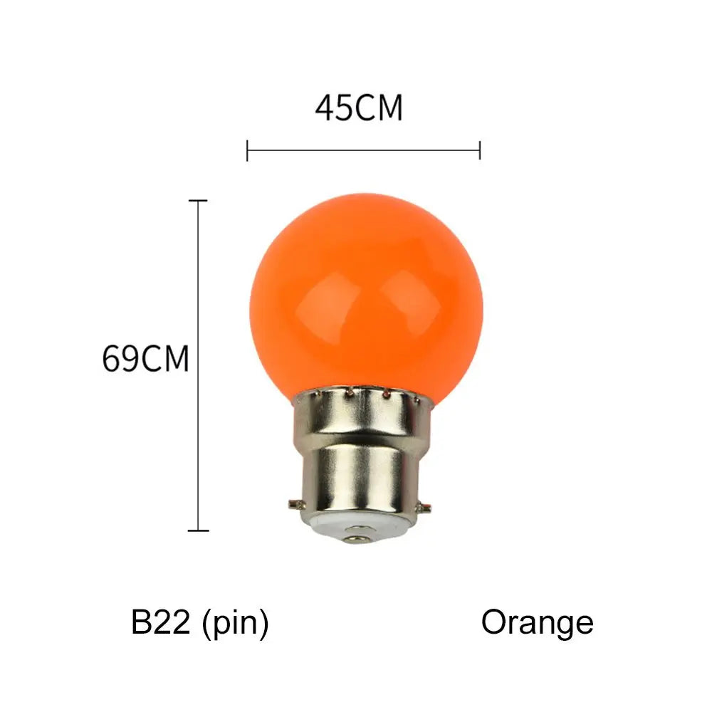 3W Led Bulb Lamp E27 B22 Colorful Led Light Lamparas Flashlight G45 Globe Bulbs Home Decor