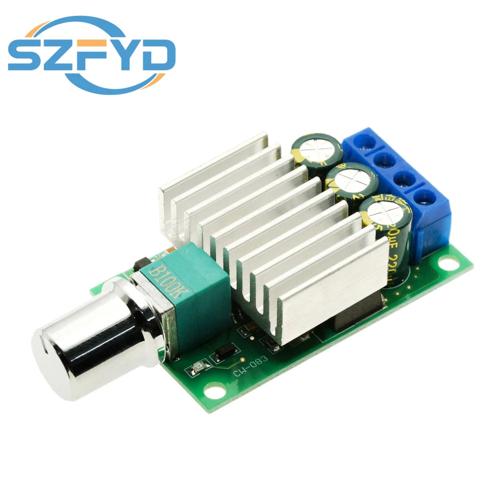 12V/24V 10A DC Motor Speed Controller – PWM Regulator with Current Control for Robotics, Electric Vehicles & Automation