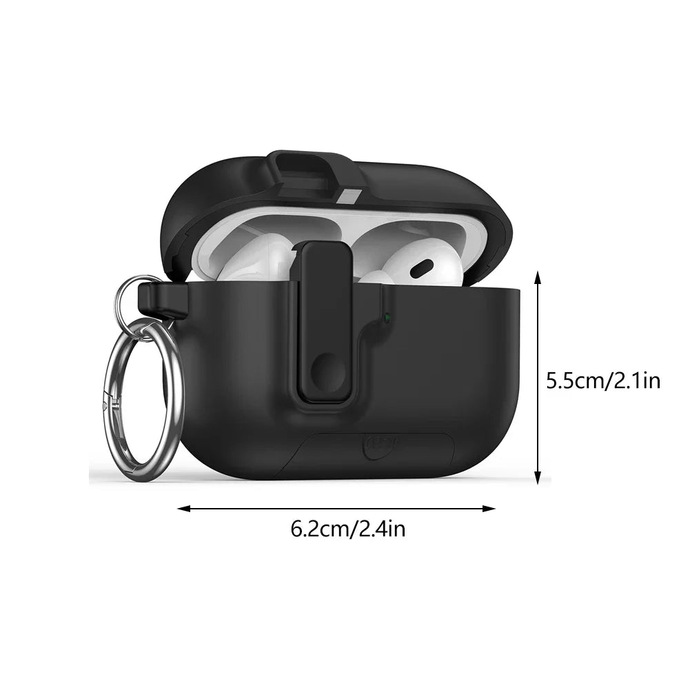 For Airpods Pro 3 Case with Automatic Lock & Cleaning Kit Phone Stand Design Protective Case Cover for Airpods Pro 3