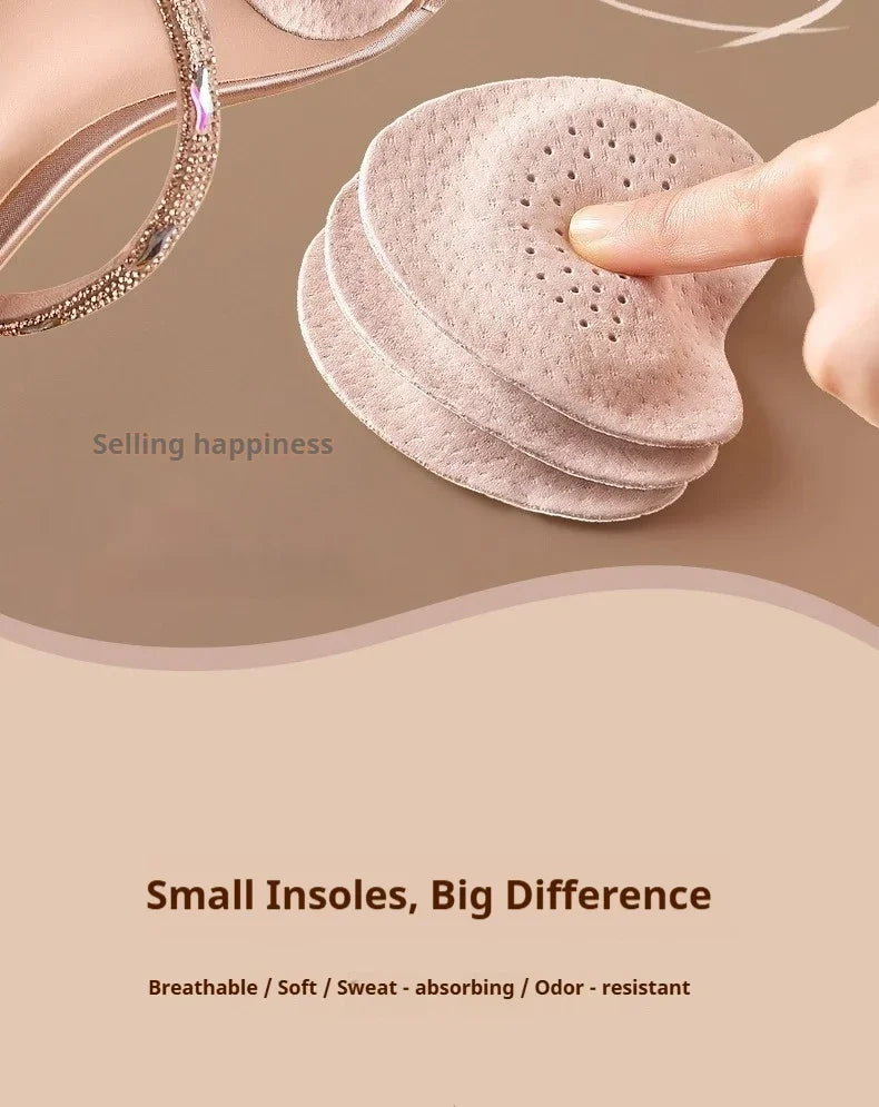 1Pair/2Pair/3Pair Leather Forefoot Pads for High Heels Anti-slip Stickers Summer Sandals Self-adhesive Invisible Non-slip Pad