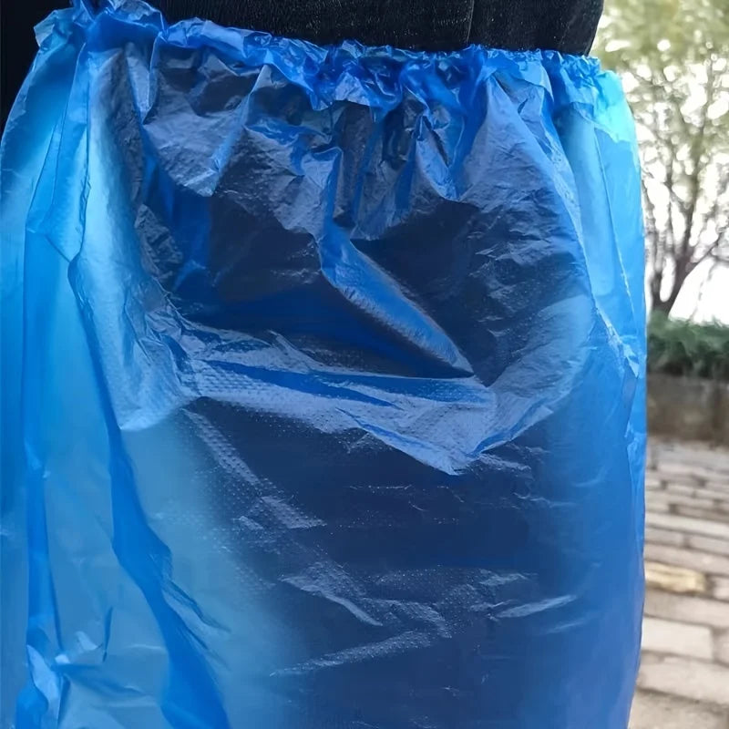 10/20/30pcs Rainy disposable shoe covers, transparent plastic outdoor thick wear-resistant waterproof isolation foot covers