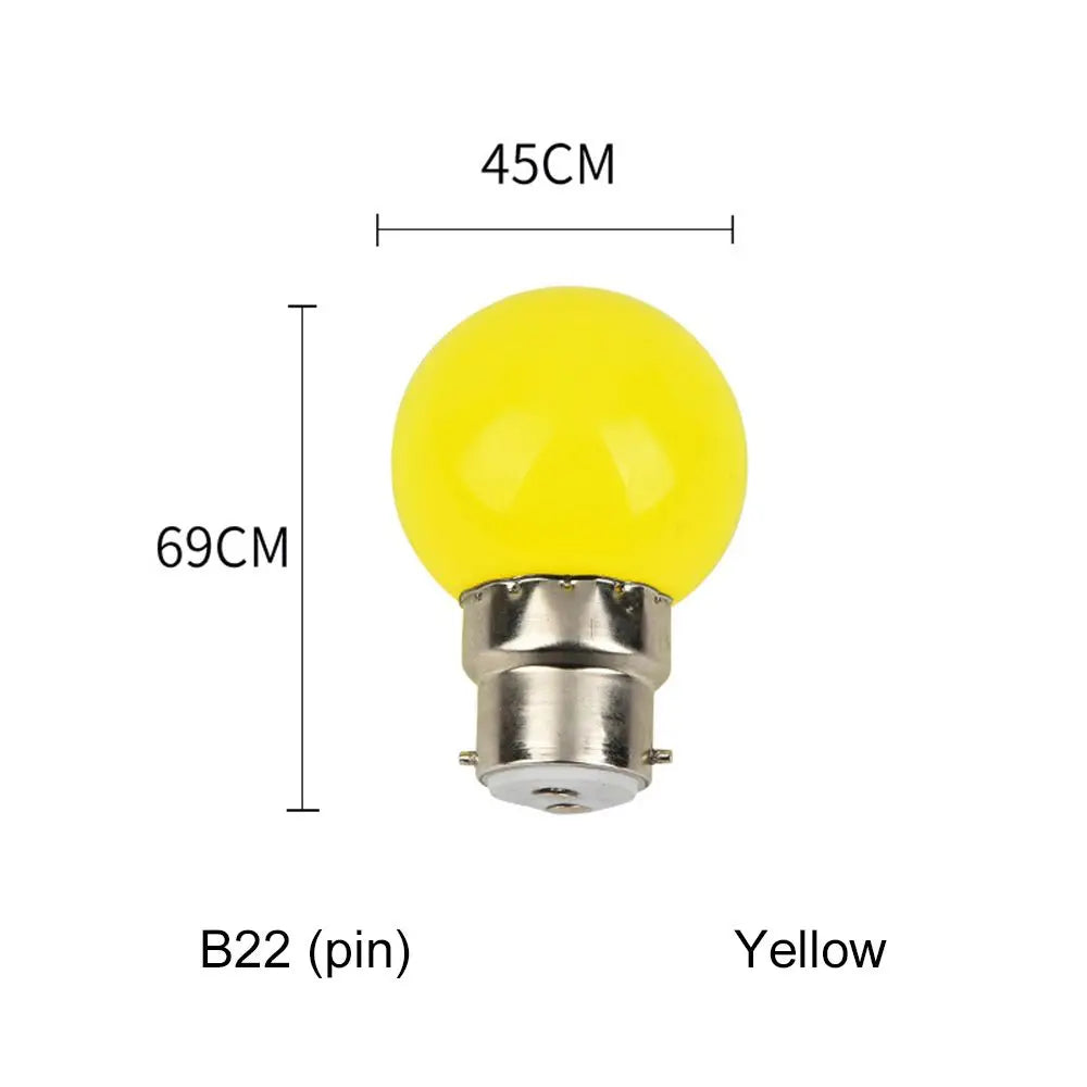 3W Led Bulb Lamp E27 B22 Colorful Led Light Lamparas Flashlight G45 Globe Bulbs Home Decor