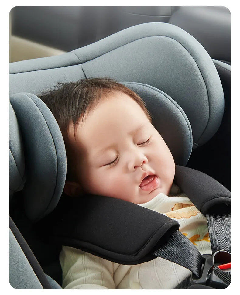 360 Swivel Toddler Car Seat with Retractable Support Anti-Tip Leg, ISOFIX Mount Safety System, Dual SIP Side Impact Module, Integrated Skeleton Shell, Forward and Rearward Facing Multi-Age Child Seat