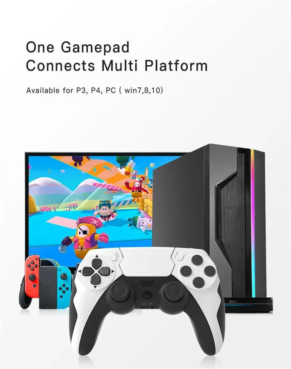 GAMINJA P48 Wireless Gamepad with Six Axis Gyroscope Game Controller For PS4 PS3 Console Wins 7 8 10 Dual Vibration PC Joystick switch controller pubg xbox one xbox one controller xbox one controller