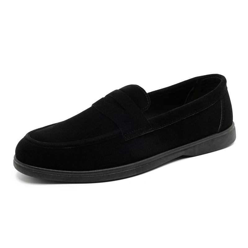 Hot Sale Men's Slip On Loafers Preppy Lightweight Breathable Comfort Outdoor Flats Non-Slip Soft Sole Casual Daily Walking Shoes