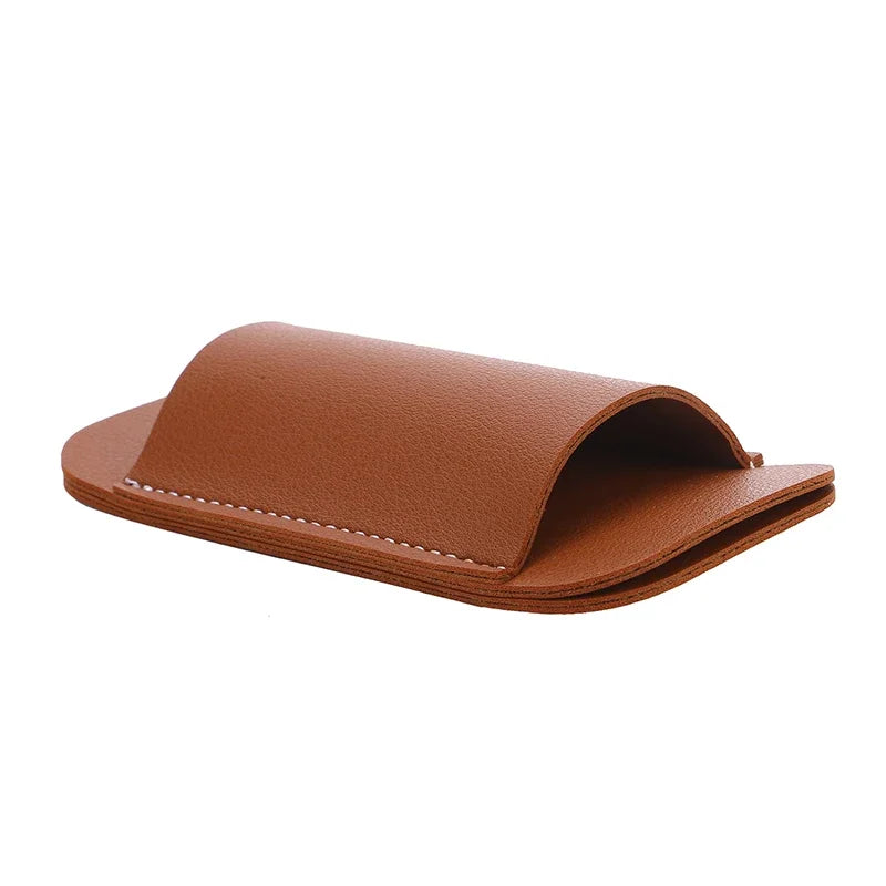 Leather Knives Sheaths EDC Leather Sheath For Folding Knives Carrier Mini Knives Flashlight Leather Holster