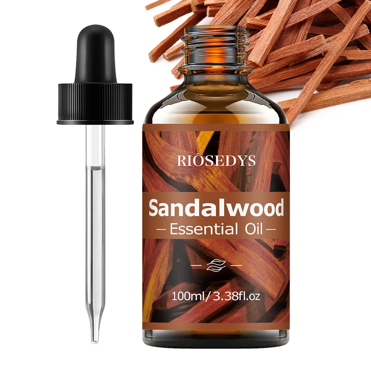 SANDALWOOD ESSENTIAL OIL moisturizing and nourishing massage oil suitable for skincare, fragrance, massage, and all skin types.