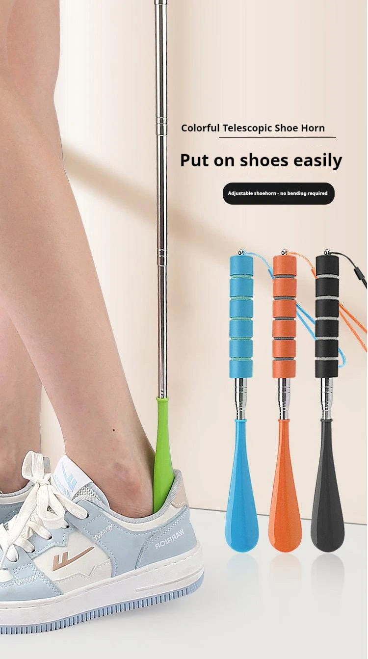 Stretchable Long Shoe horns 30cm-71cm Metal Shoehorn pregnant woman elderly Shoe spoon household Shoe spatula 1Pcs/2Pcs