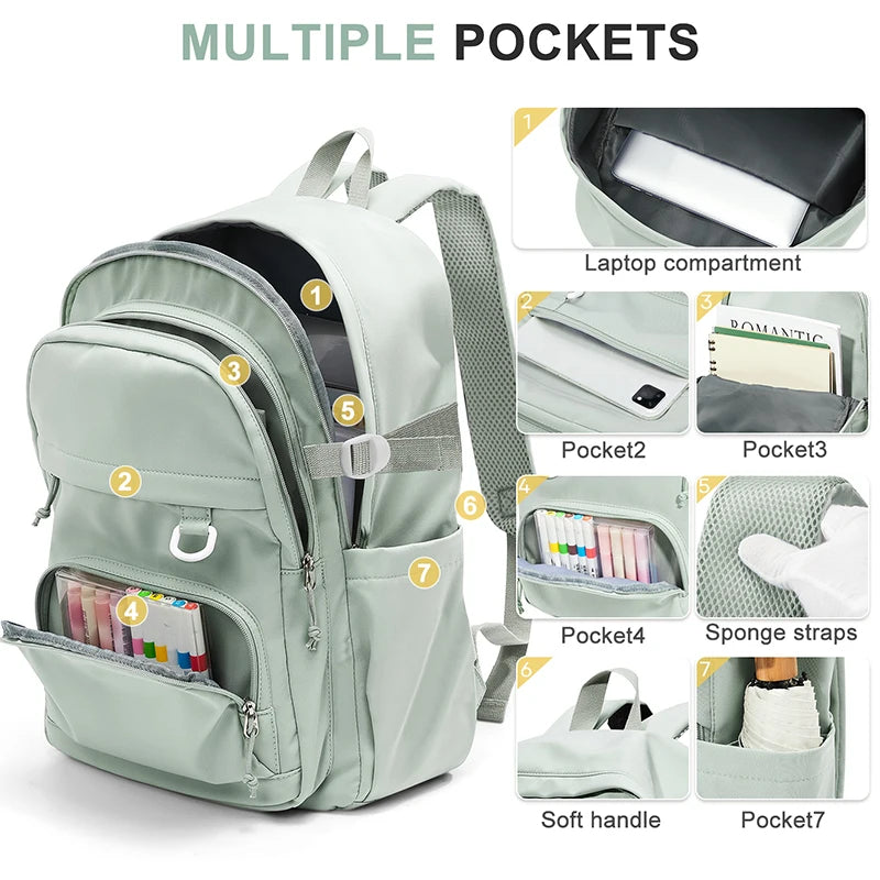 School Backpack for Women Teenagers Girls Boys Children's School Bag Casual Travel Laptop Backpack College Bookbag Work Daypack