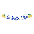 La Dolce Vita Bridal Shower Wedding Banner, Lemon Citrus Bachelorette Decor, Italian Summer Dinner Celebration Decorations, Bachelorette