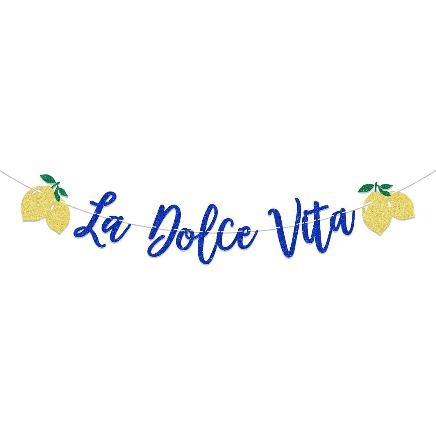 La Dolce Vita Bridal Shower Wedding Banner, Lemon Citrus Bachelorette Decor, Italian Summer Dinner Celebration Decorations, Bachelorette