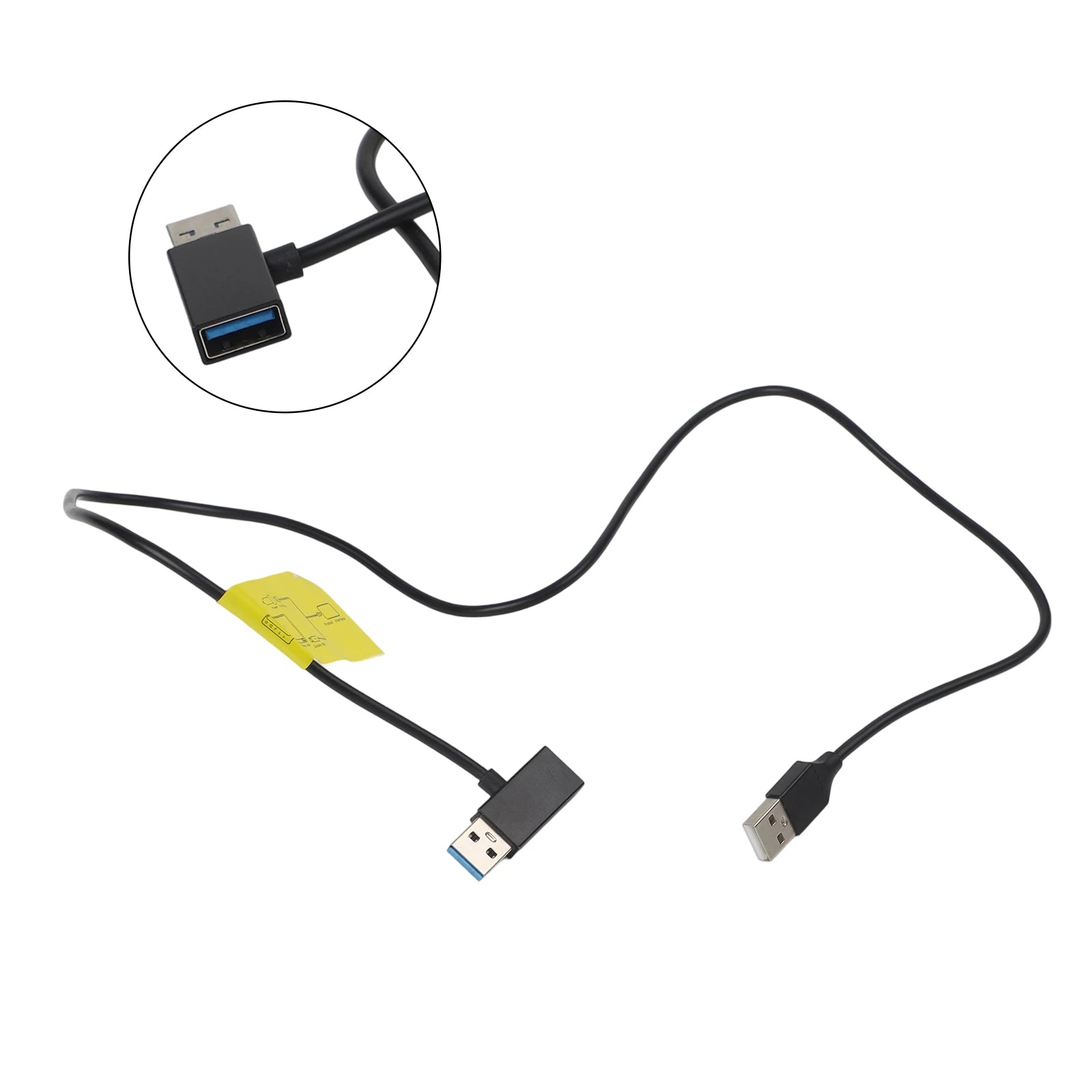 1 Pcs Car USB Splitter USB Power Data Adapter Y-Cable For Android Auto For Carplay Adapter Automotive Accessories