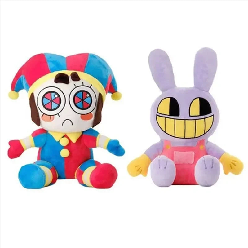 Hot The Amazing Digital Circus Pomni Jester Clown Plush Toy Soft Stuffed Cartoon Doll Home Decor Throw Pillow For Adult Gift
