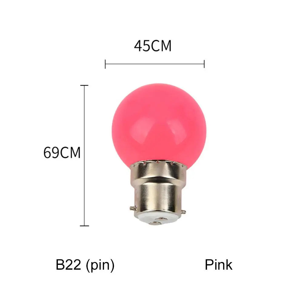 3W Led Bulb Lamp E27 B22 Colorful Led Light Lamparas Flashlight G45 Globe Bulbs Home Decor