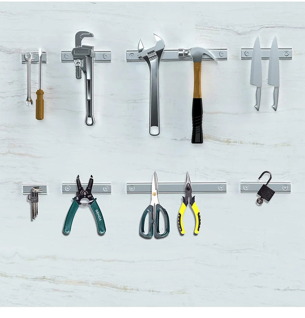 L10~L120 Strong Square Pot Magnet  Long Magnetic Tool Carrier With Hole Magnetic Holder For Home Office DIY