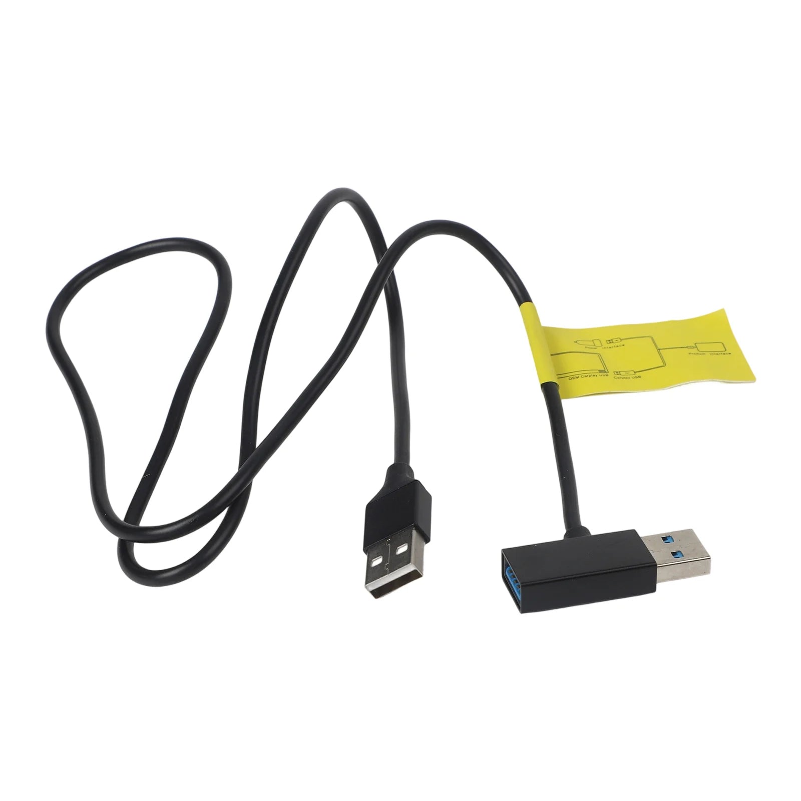 1 Pcs Car USB Splitter USB Power Data Adapter Y-Cable For Android Auto For Carplay Adapter Automotive Accessories