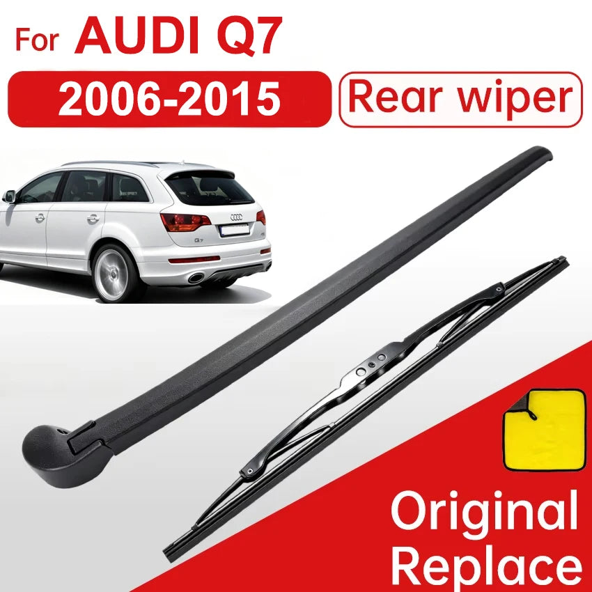 Car Rear Wiper Blades Back Window Wipers Arm For AUDI Q7 Hatchback (2006-2015) Auto Windscreen Blade Accessories