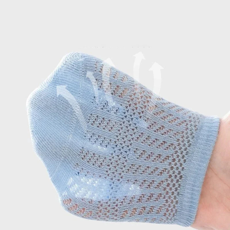 3 Pairs/lot RAISE 6 Colored Non-slip Baby Girl Socks Breathable Thin Infant Girl Cotton Socks Kids Mesh Socks Children's Sock Kit