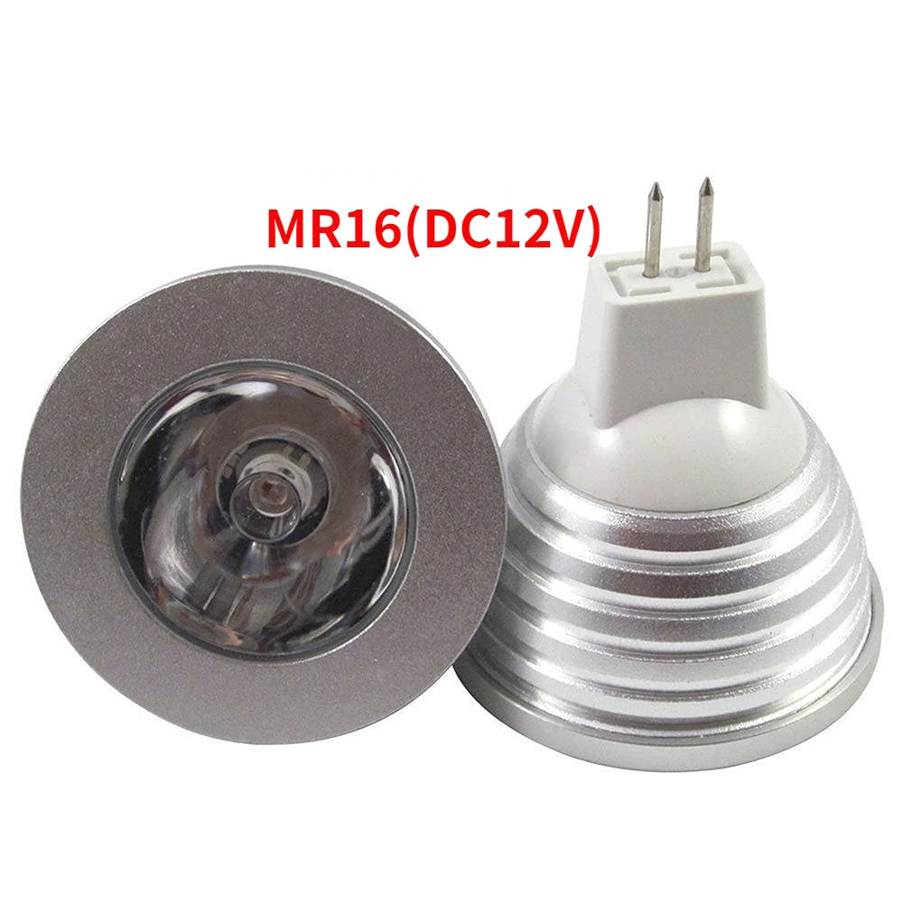 New RGB LED Spotlight 3W E27 E14 GU10 GU5.3 MR16 With 24-Key Remote Control Color Dimmable Light Bulbs For Home Decoration