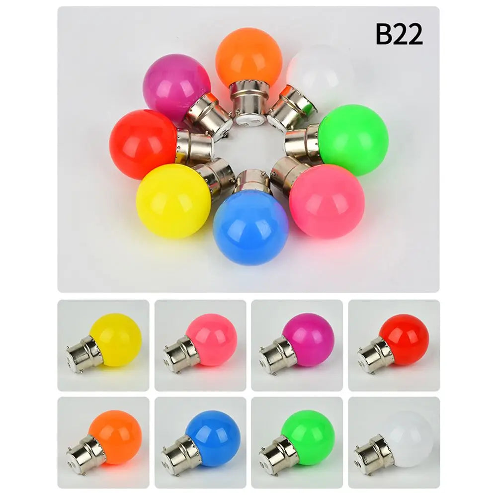 3W Led Bulb Lamp E27 B22 Colorful Led Light Lamparas Flashlight G45 Globe Bulbs Home Decor