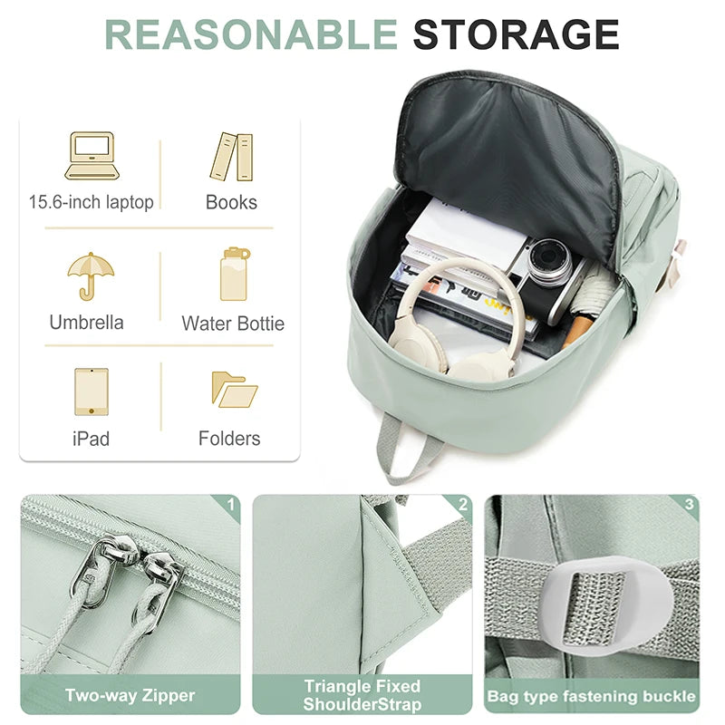 School Backpack for Women Teenagers Girls Boys Children's School Bag Casual Travel Laptop Backpack College Bookbag Work Daypack