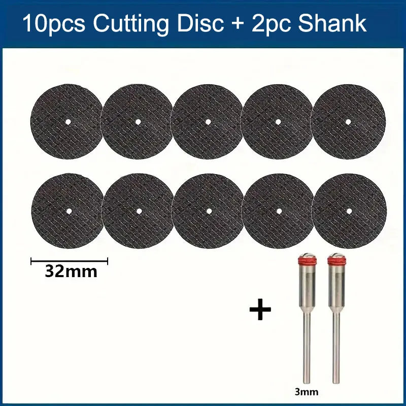 Abrasive Cutting Disc 32mm With Mandrels Grinding Wheels For Accessories Metal Cutting Rotary Tool Saw Blade