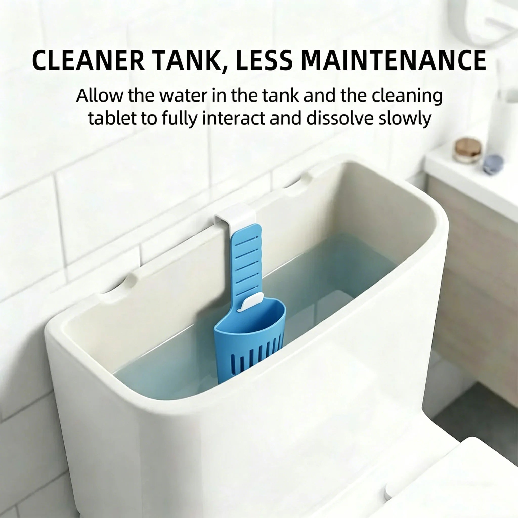 1/2PCS Silicone Toilet Tank Tablet Holder Versatile Toilet Bowl Hanging Cleaner and Deodorizer Hanger