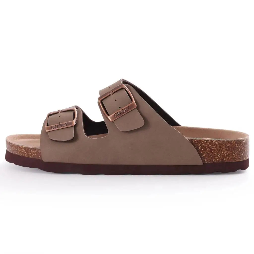 Shevalues Cork Sole Slippers For Women Men Classic Suede Summer Sandals With Arch Support Fashion Orthopedic Beach Cork Shoes