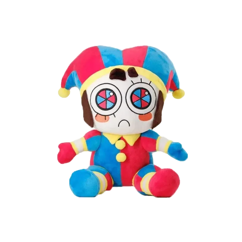 Hot The Amazing Digital Circus Pomni Jester Clown Plush Toy Soft Stuffed Cartoon Doll Home Decor Throw Pillow For Adult Gift