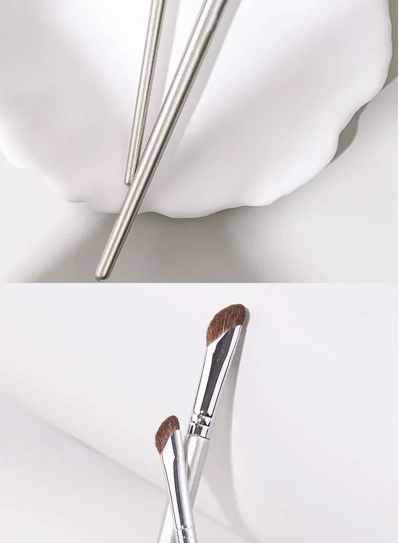 Nose Contour Brush Flat Nose Contour Brush Angled Contour Makeup Brush Natural Hair Angled Contour Shadow Smudge Makeup Brushes