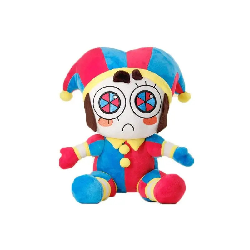 Hot The Amazing Digital Circus Pomni Jester Clown Plush Toy Soft Stuffed Cartoon Doll Home Decor Throw Pillow For Adult Gift
