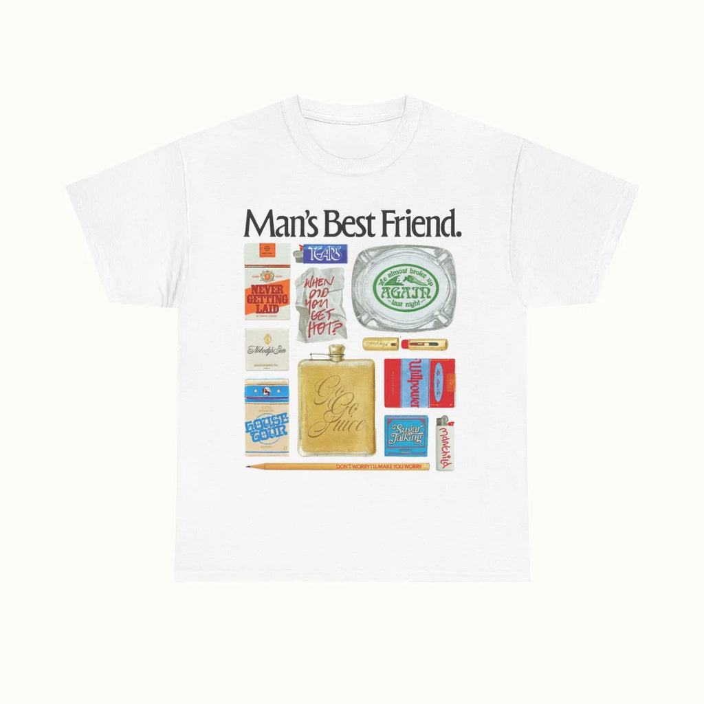 Man's Best Friend Photo T-shirt Sabrina Carpenter Sexy Sweet Top Fan Gift Casual Loose Printed Short-sleeved Streetwear Unisex