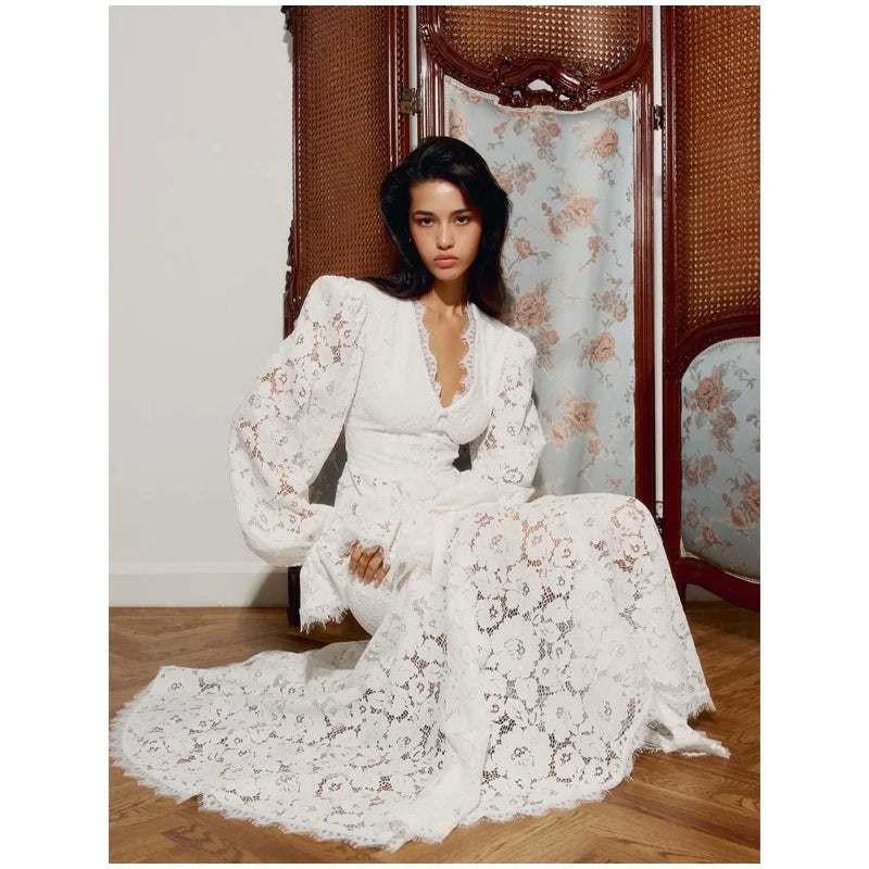 Women's White Lace Trim Corset Mini Dress Sexy Sweetheart Neck Spaghetti Strap Slit Hem 2026 Summer Leisure Nightclub Party Wear