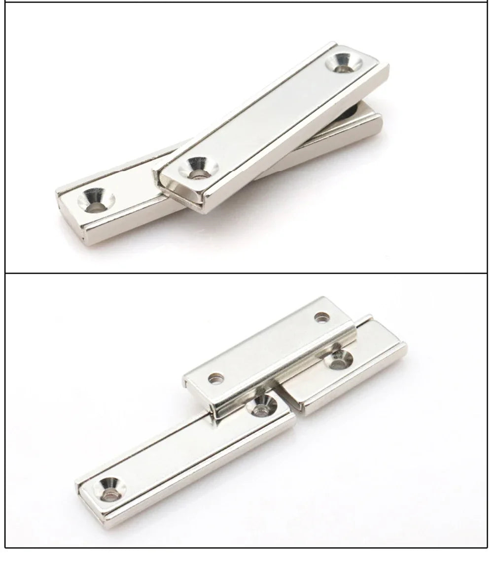 L10~L120 Strong Square Pot Magnet  Long Magnetic Tool Carrier With Hole Magnetic Holder For Home Office DIY